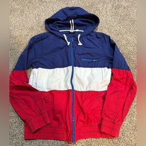 Urban Outfitters / BDG Colorblock Jacket - Red, White, and Blue size Large